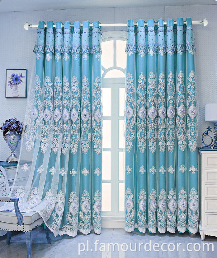 Aluminum alloy decorative window double curtain rod